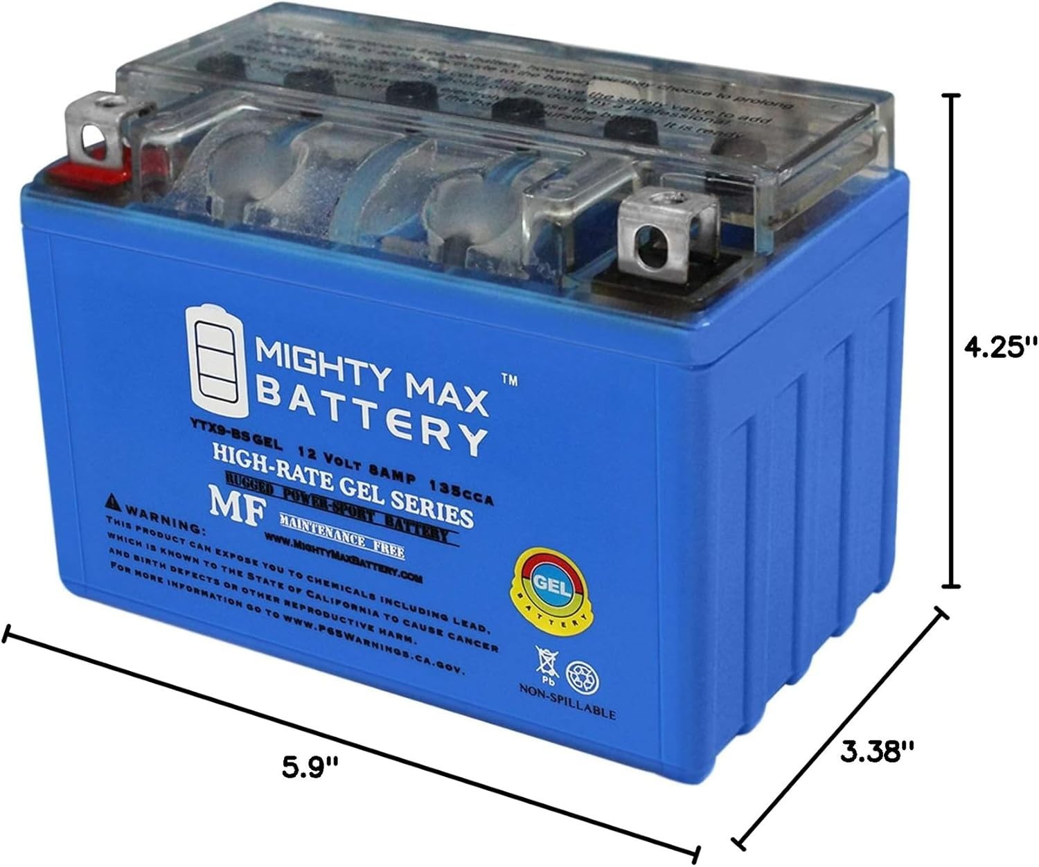 Mighty Max 12V Gel Battery for Honda EU3000 Generator 2000-2011 – Reliable Power