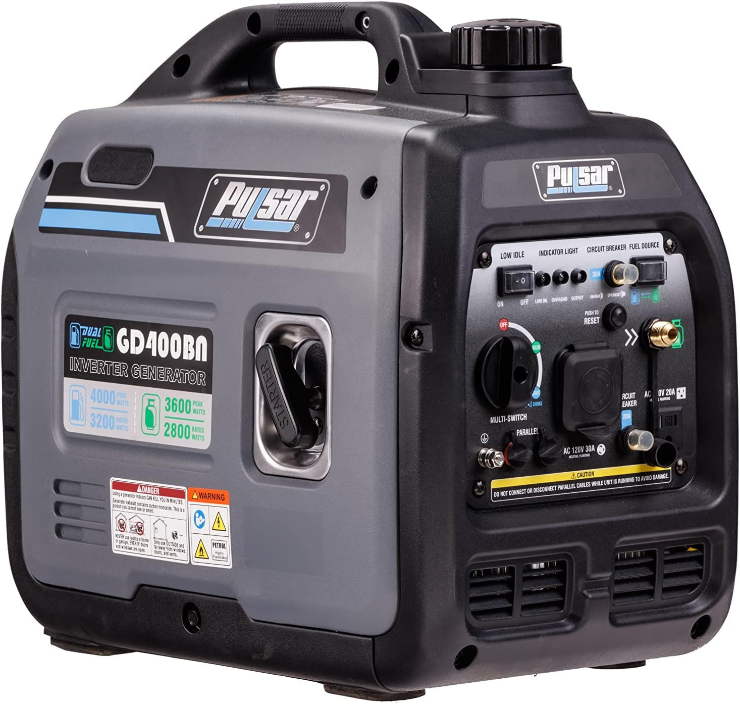 Products GD400BN, 4000W Portable Super-Quiet Dual Fuel & Parallel Capability, Rv