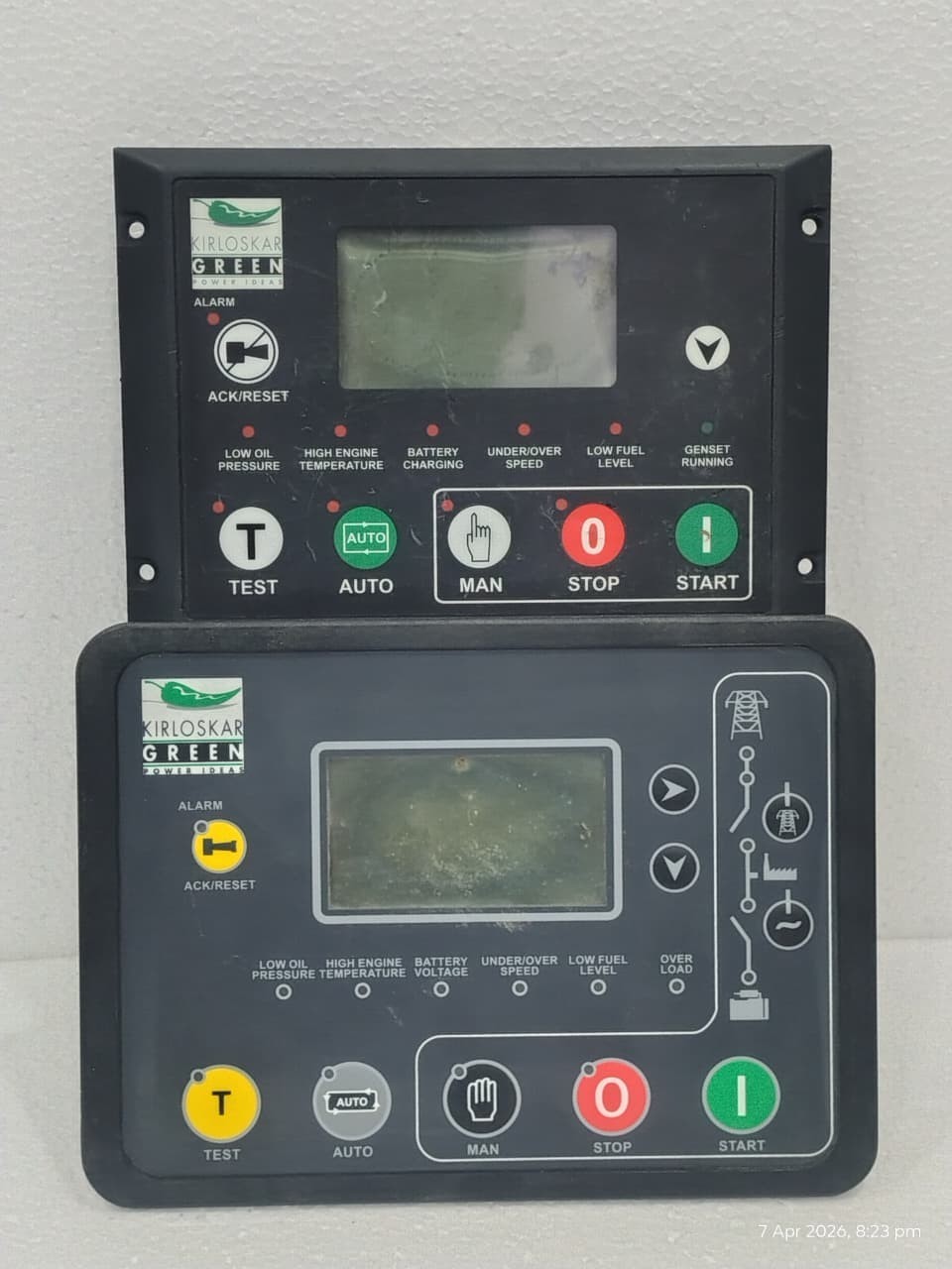 Sell Parts Lot Of 2 Piece Kirloskar Green KG934V1 W AKG 545 Generator Controller