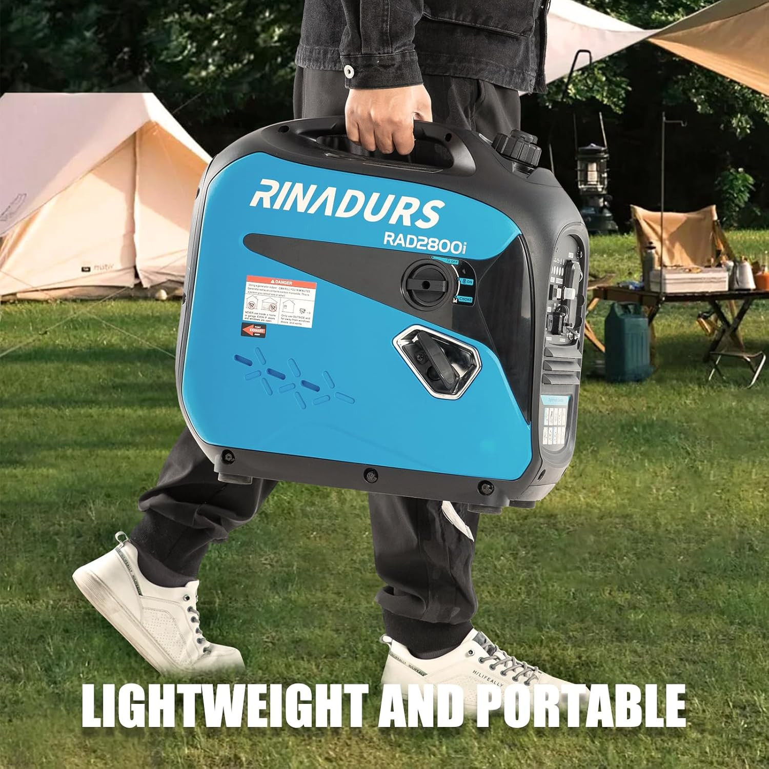 2800 Watt Inverter Generator, Quiet and Portable, Suitable for Home Backup Power