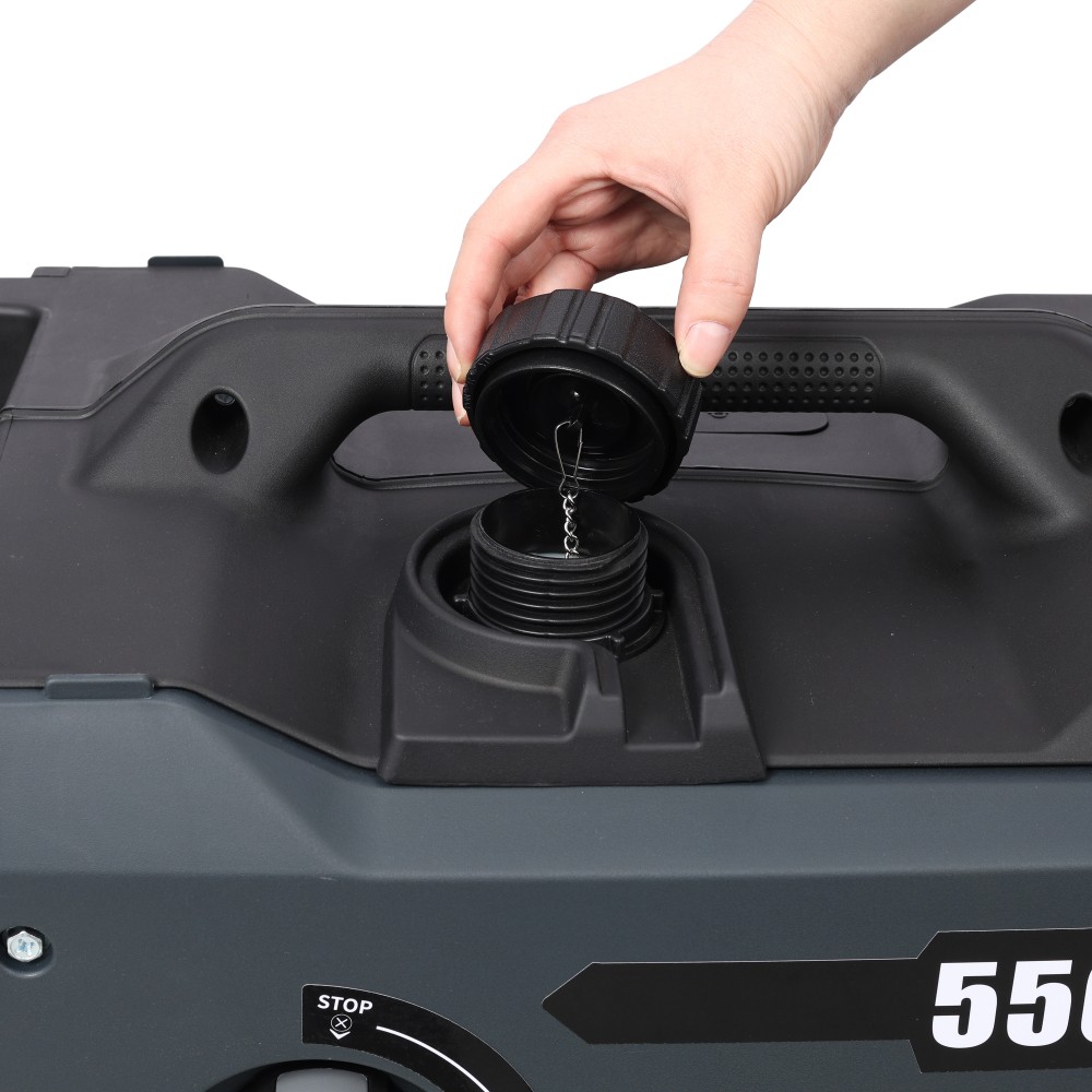 5500W Dual Fuel Inverter Generator w/ Remote Start, CO Sensor & Wheels