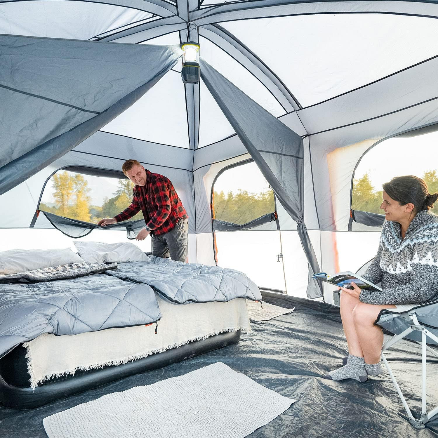 CORE Tent For Car/Family Camping 10 Person W/Full Rainfly For Outdoor Adventures